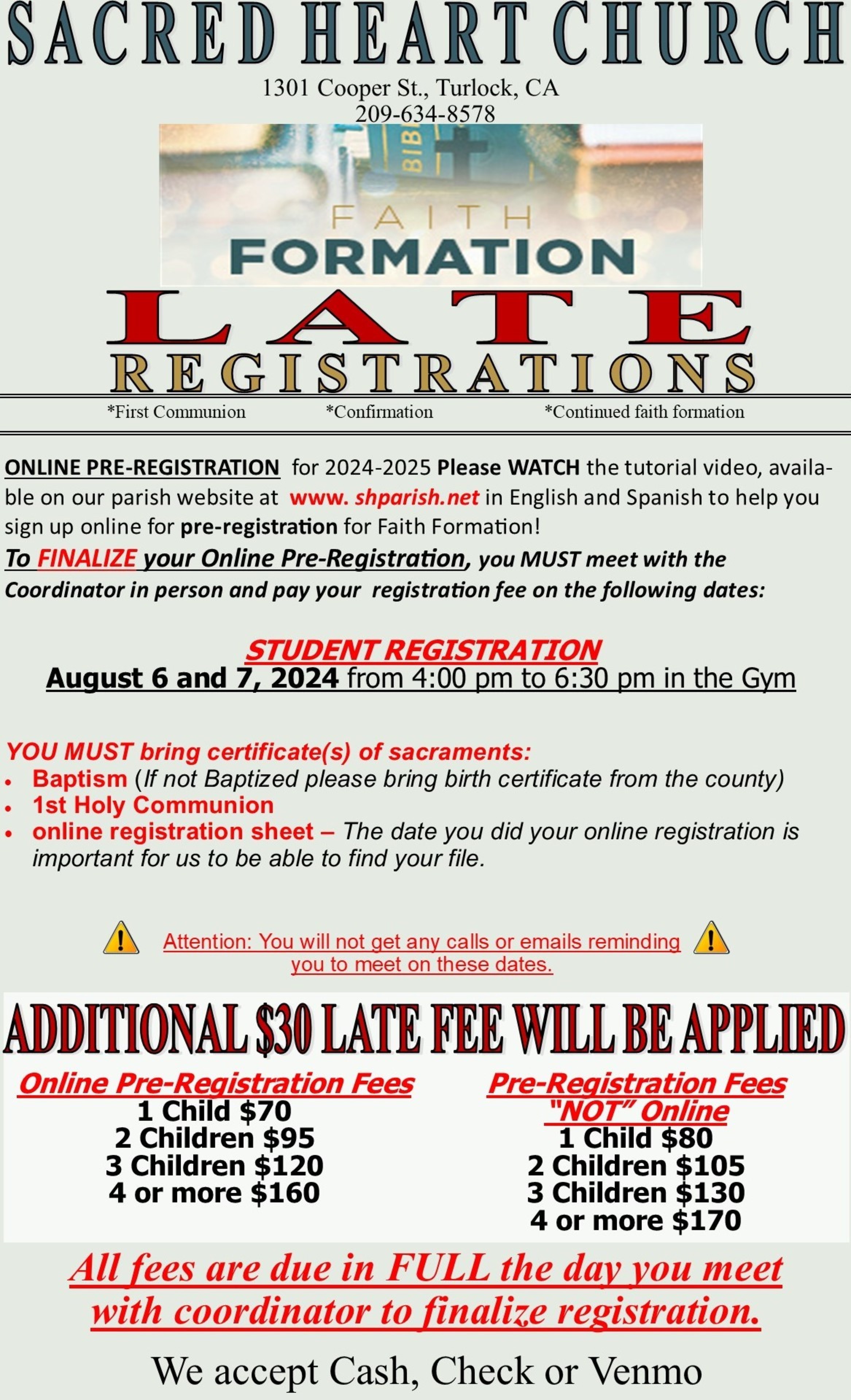 2024 Registration Dates Flyer Late Registration English