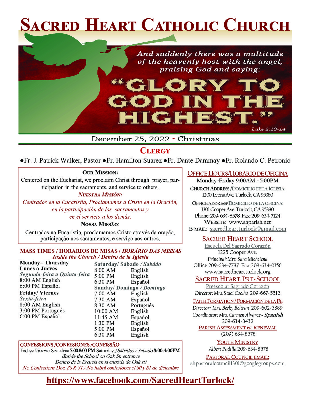 Bulletins sacred heart catholic church