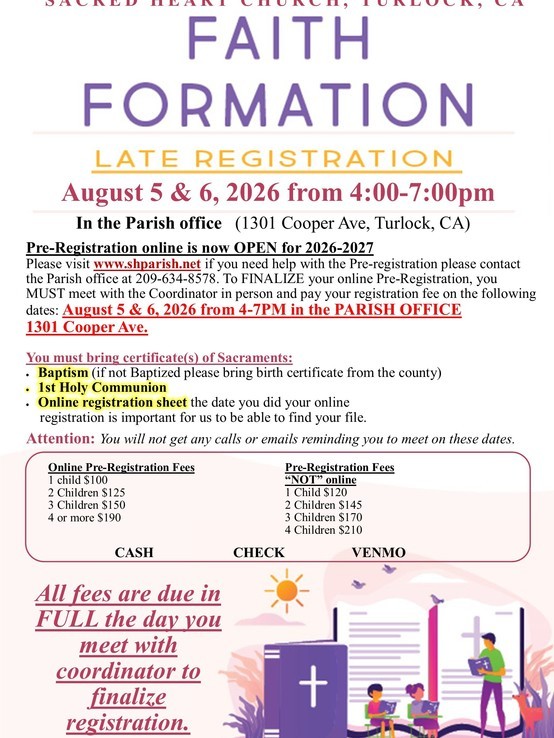 2026 Faith Formation August 2026 Eng