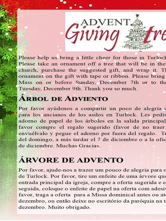 Advent Giving Tree 2025
